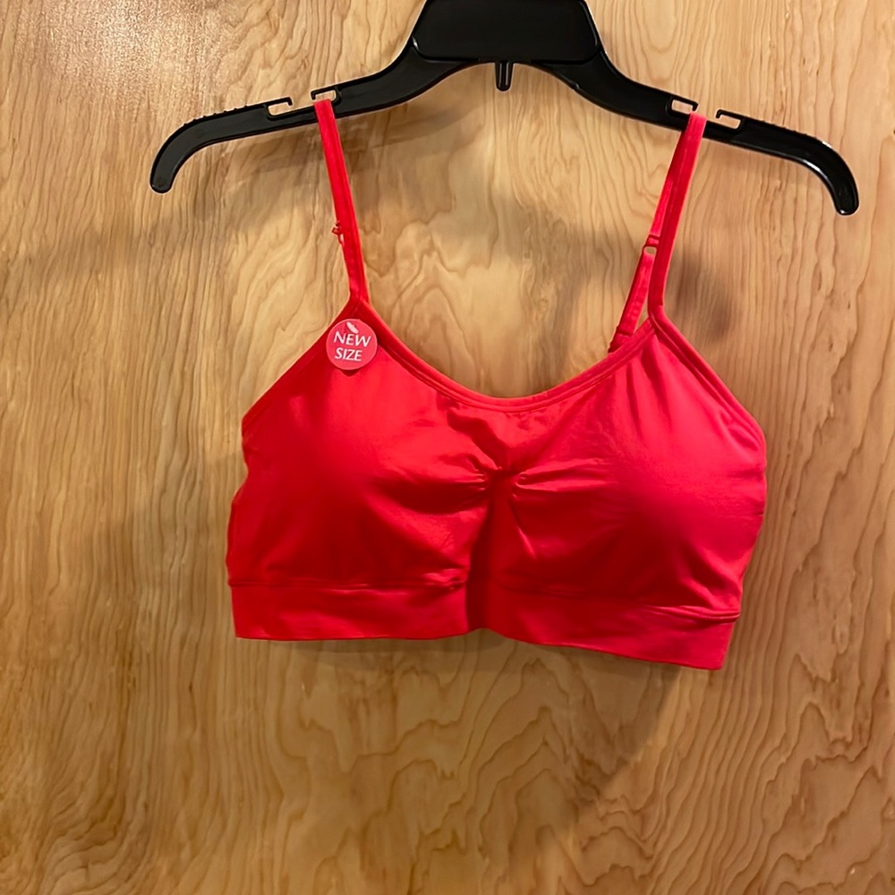 No Boundaries Red Sports Padded Bra 2X